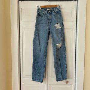 Levi High Waisted, 94’ Baggy Leg Jeans